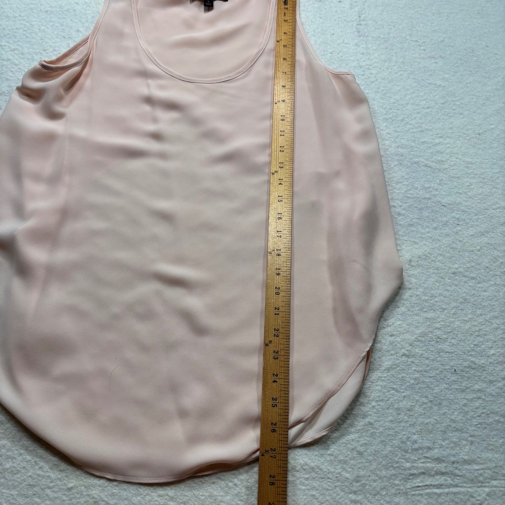 Banana Republic Womens Small Blush Crossover Tulip Back Sleeveless Blouse #975 - Picture 4 of 9
